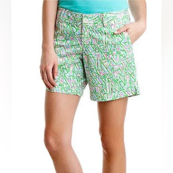 Lily Pulitzer Grace Short In Guiding Light Pattern Sz.6 - Picture 1 of 11